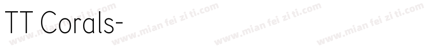 TT Corals字体转换